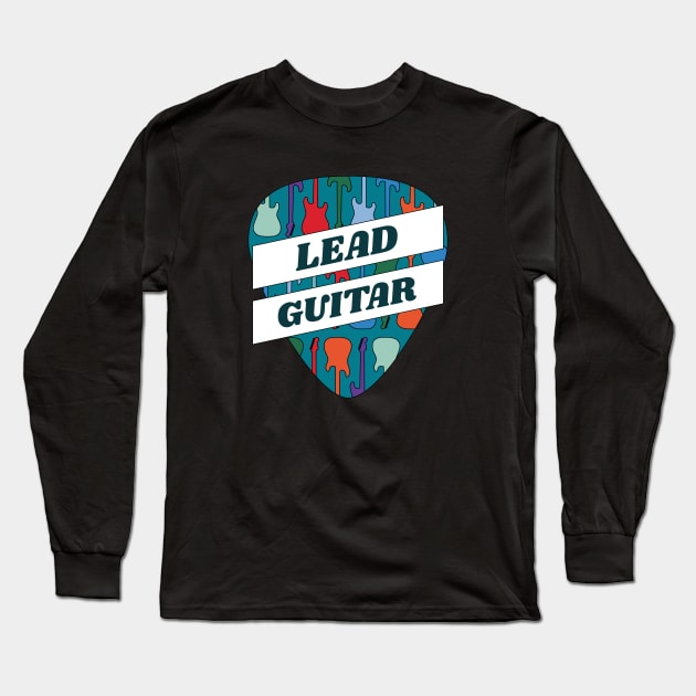 Lead Guitar Guitar Pick Long Sleeve T-Shirt by nightsworthy